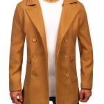 Abrigo corto con doble botonadura de invierno para hombre camel Bolf 11Z8215A2 CAMEL