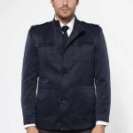 Abrigo corto azul marino liso para hombre Wessi – Wessi Discover Diversity