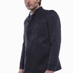 Abrigo corto negro liso para hombre Wessi – Wessi Discover Diversity