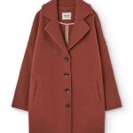 Abrigo rojo mujer 100% lana merino Hecho en España Fieito