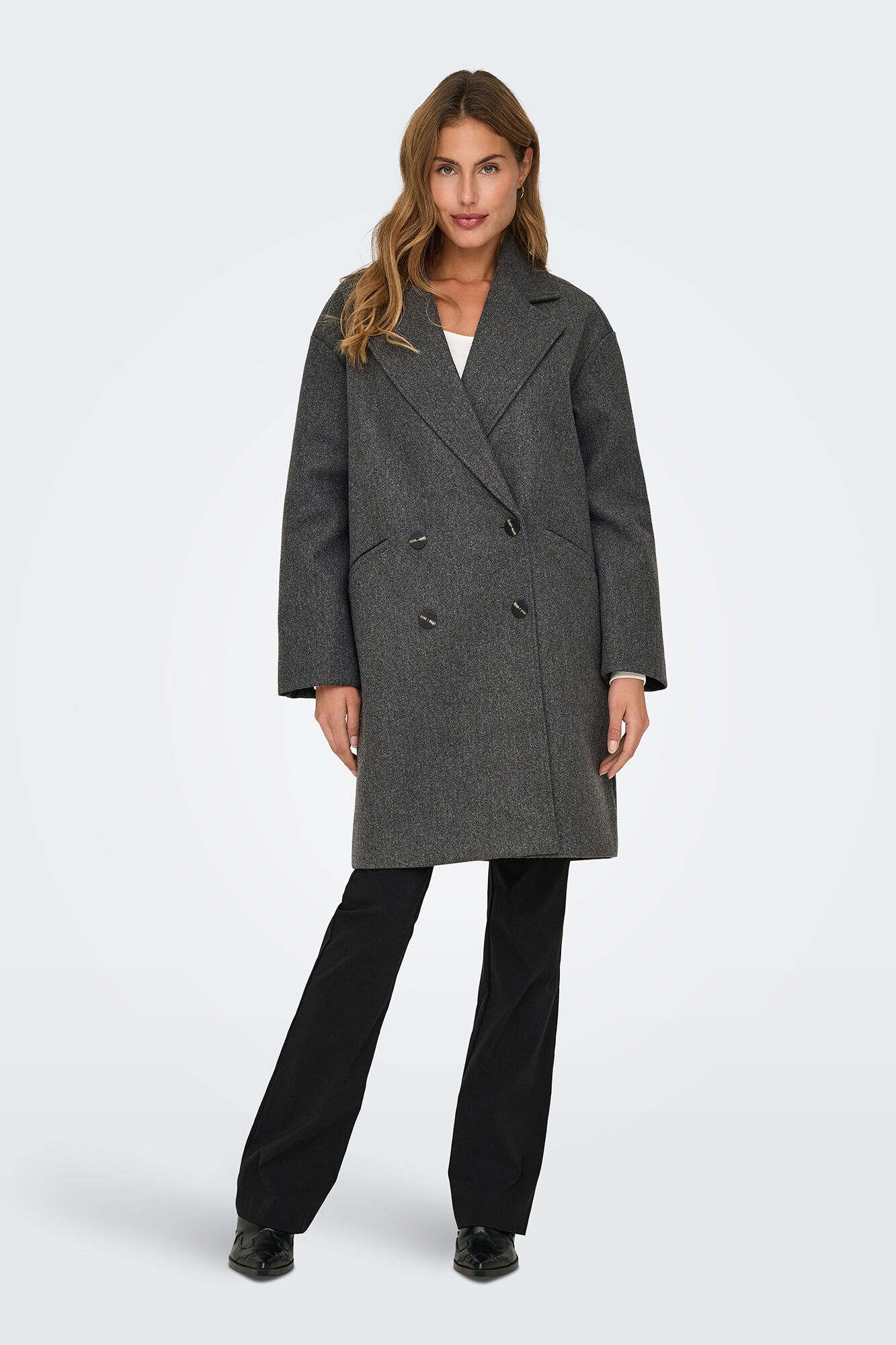 abrigo-de-pano-mujer-567cxn.jpg Abrigo de paño cruzado | Ofertas en abrigos y parkas de mujer | Fifty Outlet - Imagen 1