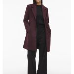 ABRIGO PAÑO MUJER VICLAUDIA UVA Talla 42 Color UVA