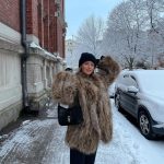 Abrigo De Invierno De Pelo Sintético Para Mujer | Chaqueta Larga Sin Capucha De Terciopelo |