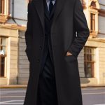 Chaqueta Larga Abrigos De Hombre Elegantes Parka Hombre Abrigo Largo Abrigo Hombre Invierno Lana Sobretodo Botón