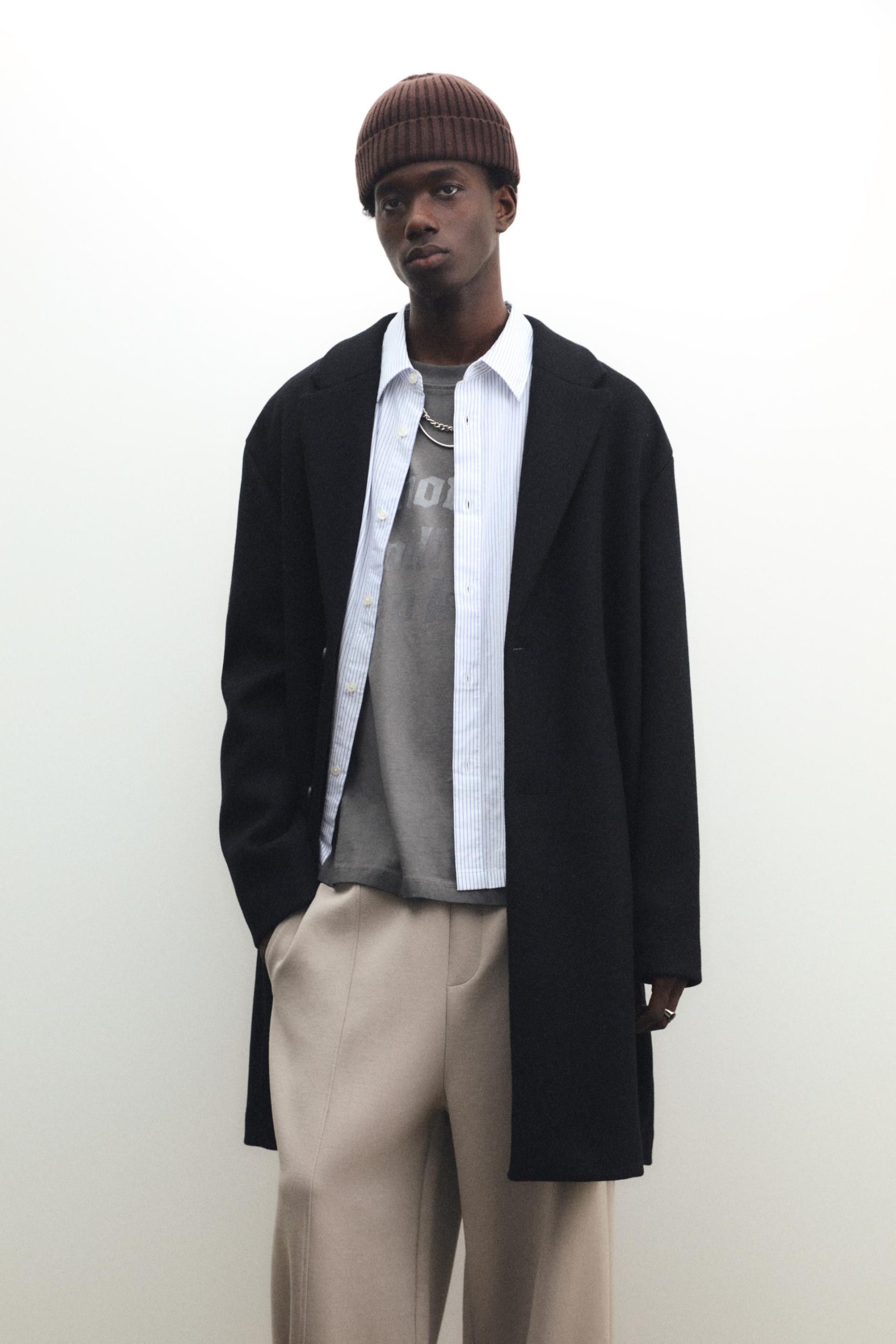 abrigo-hombre-largo-959dax-1.jpg Abrigo Largo Comprar Abrigo Hombre Online Chaqueta Trench Para Hombre - Imagen 1