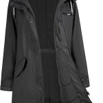 rhythm of the rain Impermeable para mujer, con forro de invierno para mujer, impermeable, cálido, forro polar de poliuretano, abrigo de invierno, ...