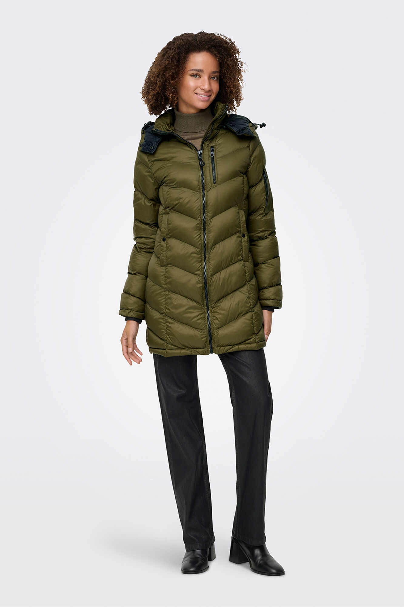 abrigo-impermeable-mujer-521tzk-1.jpg Abrigo acolchado impermeable | Abrigos de Mujer | SPF - Imagen 1