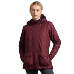 Abrigo impermeable para mujer Cascata color vino