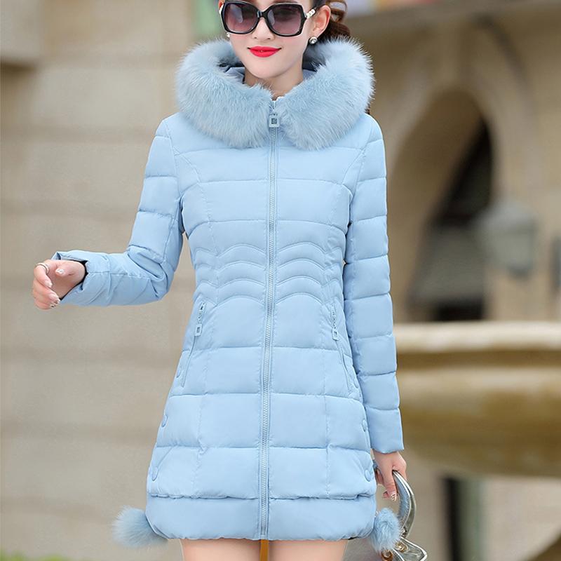 abrigo-invierno-mujer-712gpl-1.jpg Mujer Moda Invierno Abrigo Largo Parka Chaqueta Algodón Acolchado Caliente Abajo Abrigo Puffer Chaqueta Ropa De Abrigo - Imagen 1