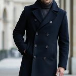 Abrigo cruzado de lana azul marino para hombre – The Rising Sun Store x Vardo Etsy España