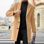 Abrigos De Lana CáLido Para Hombre, Abrigo De Invierno, Chaqueta De Hombre, Abrigo Largo, Corte Ajustado, Abrigo De Lana, Abrigo De Entretiempo, ...
