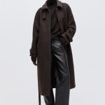 Abrigo oversize en mezcla de lana Marrón oscuro MUJER | H&M ES