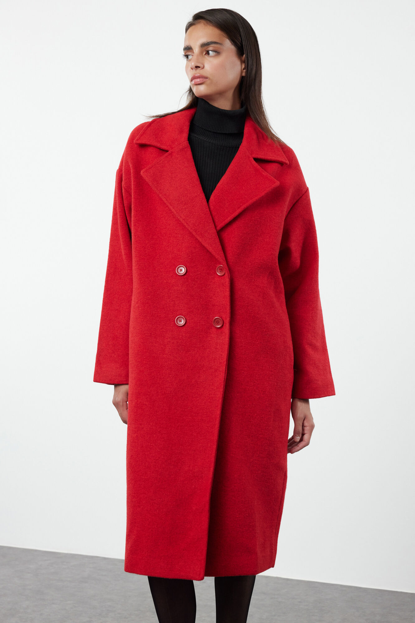 abrigo-oversize-mujer-337nud-1.jpg Abrigo largo oversize de lana | Abrigos de Mujer | SPF - Imagen 1
