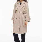 Abrigo de paño largo anudado | Ofertas en abrigos y parkas de mujer | Fifty Outlet