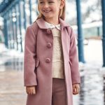 Abrigo de paño niña MAYORAL rosado 14 04484 073