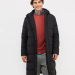 Plumifero Largo Plumas Largo Hombre Abrigo De Plumas De Hombre Extra Largo Cierre Cremallera · El