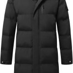 Allthemen Chaqueta de plumas para hombre, invierno, larga y acolchada, con capucha, abrigo, parka, talla grande, outwear cortavientos: Amazon.es: Moda