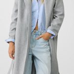 Stradivarius Abrigo clásico grey/gris (Segunda mano) Zalando.es