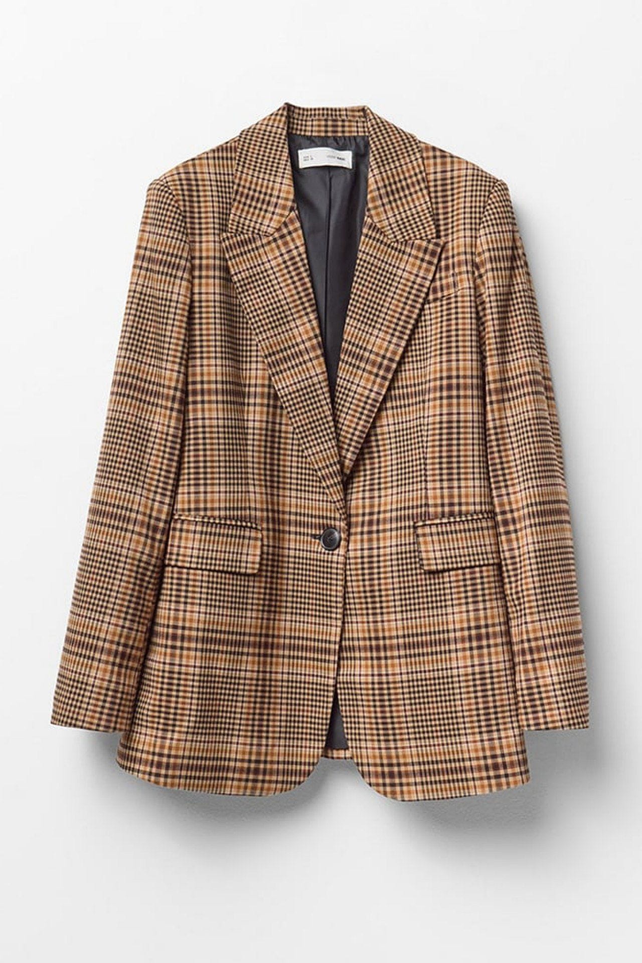 americana-cuadros-mujer-699zek-1.jpg Blazer de cuadros: la inversión que soluciona tus looks de otoño - Imagen 1