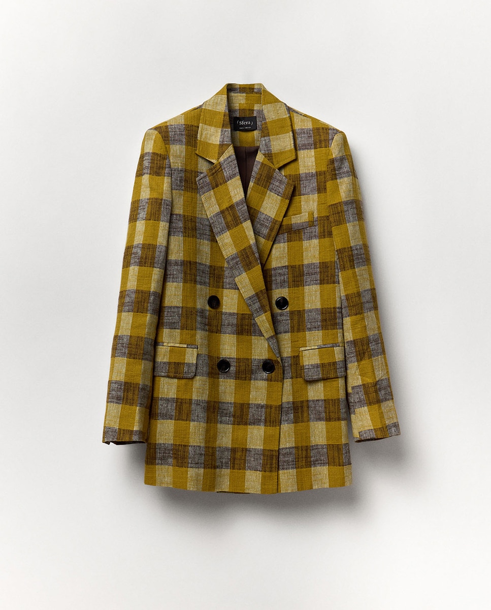 blazer-cuadros-020qlx-1.jpg Blazer cuadros | Sfera España - Imagen 1