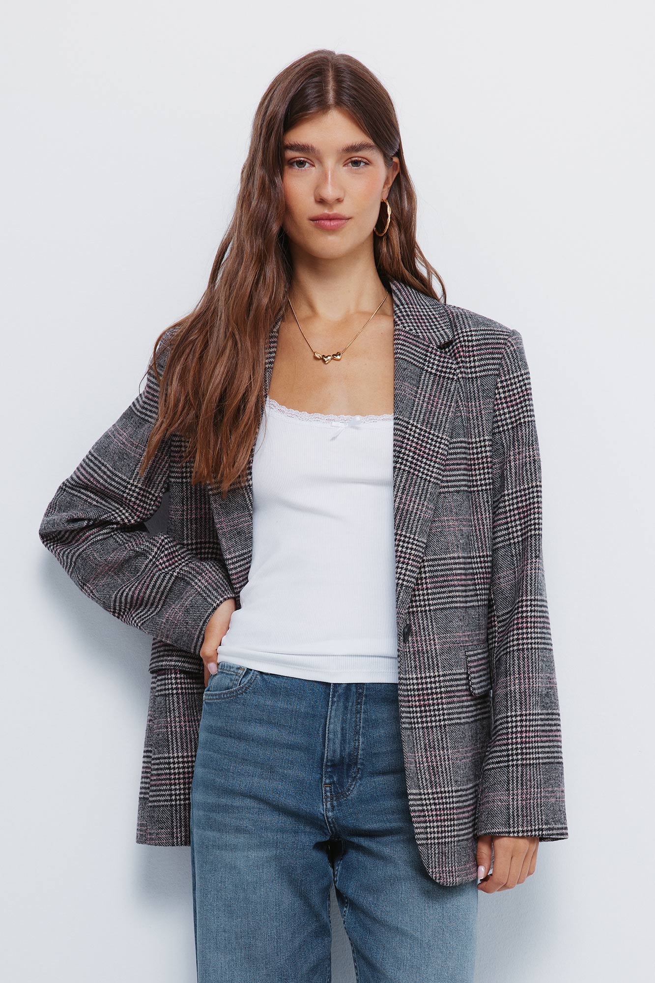 blazer-cuadros-681rah-1.jpg Blazer cuadros - Imagen 1