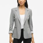 VILA VISAGA L/S JERSEY BLAZER/4/KA Blazer light grey melange/gris claro Zalando.es