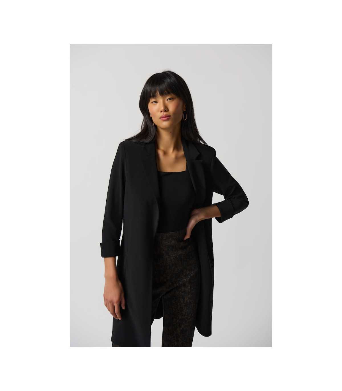 blazer-negra-mujer-050wuv-1.jpg Blazer Larga Negra Joseph Ribkoff Mujer - Imagen 1