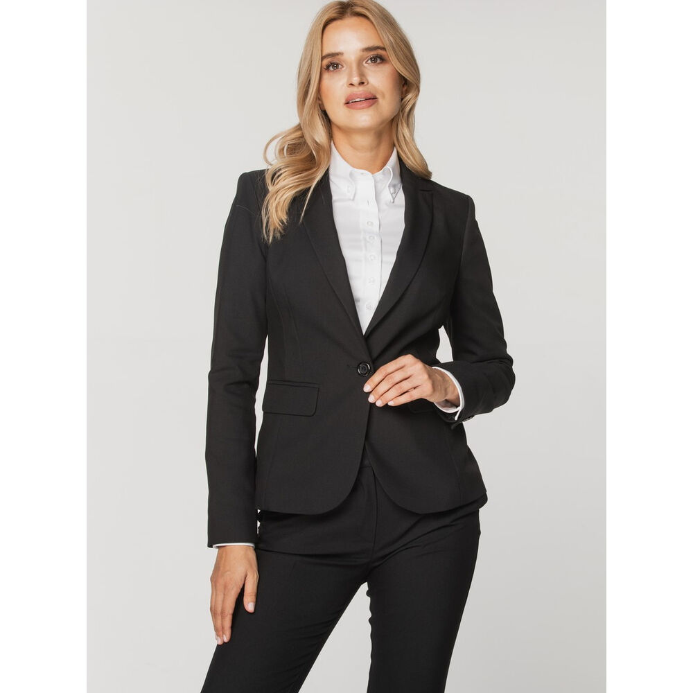 blazer-negra-mujer-318lre-1.jpg Blazer Negro Para Mujer 10354 - Imagen 1