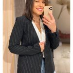 BLAZER LINEA BRILLO VIPINIA NEGRO