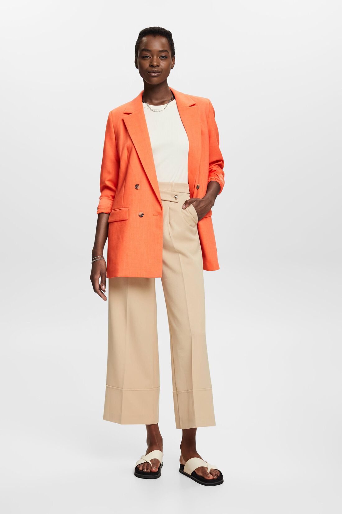 blazer-oversize-mujer-828gcf-1.jpg BLAZER OVERSIZE CON DOBLE FILA DE BOTONES MUJER ESPRIT - Imagen 1