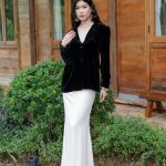 Chaqueta blazer de terciopelo Blazer de terciopelo de seda para mujer Blazers de chaleco de terciopelo negro Trajes de terciopelo de seda Blazer de manga larga con bolsillos Etsy España
