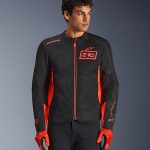 L / Red Fluo Bright Red Black