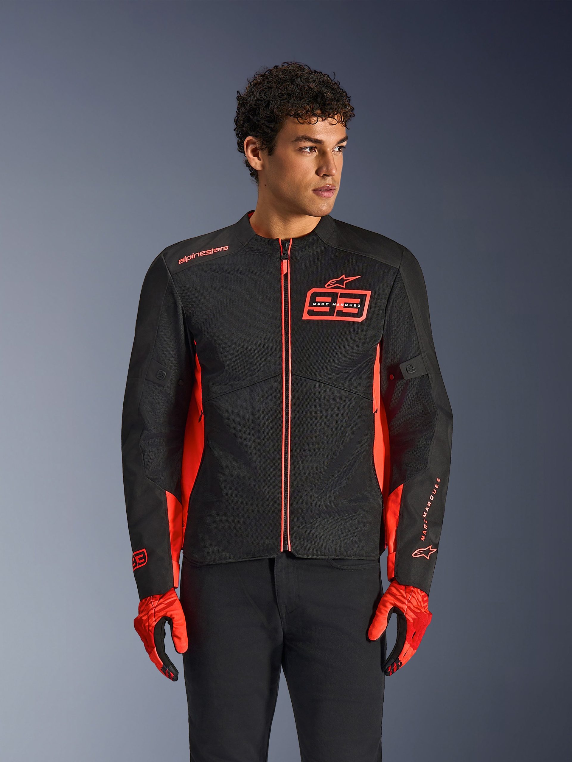 chaqueta-alpinestars-785kns-1.jpg L / Red Fluo Bright Red Black - Imagen 1
