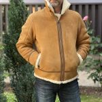 chaqueta de piel vuelta hombre estilo aviador 16302 medinapiel.es