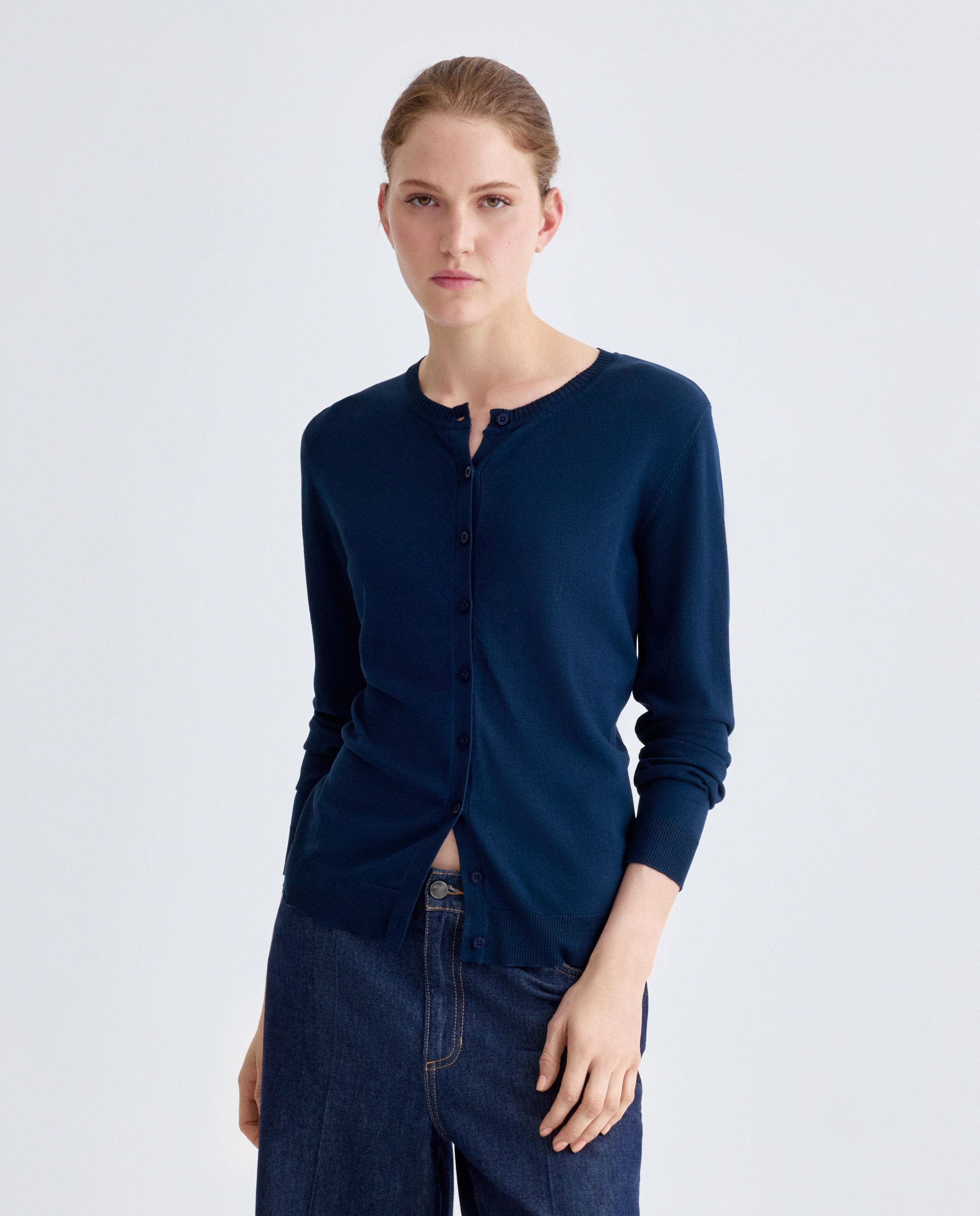 chaqueta-azul-marino-mujer-168xcc-1.jpg Chaqueta de mujer manga larga lisa Zermatt Azul marino · El Corte Inglés - Imagen 1