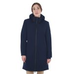 Chaqueta Larga Impermeable Y Cortavientos Mujer Azul Marino