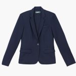 Vittorio Uniformes Blazer de punto mujer azul marino