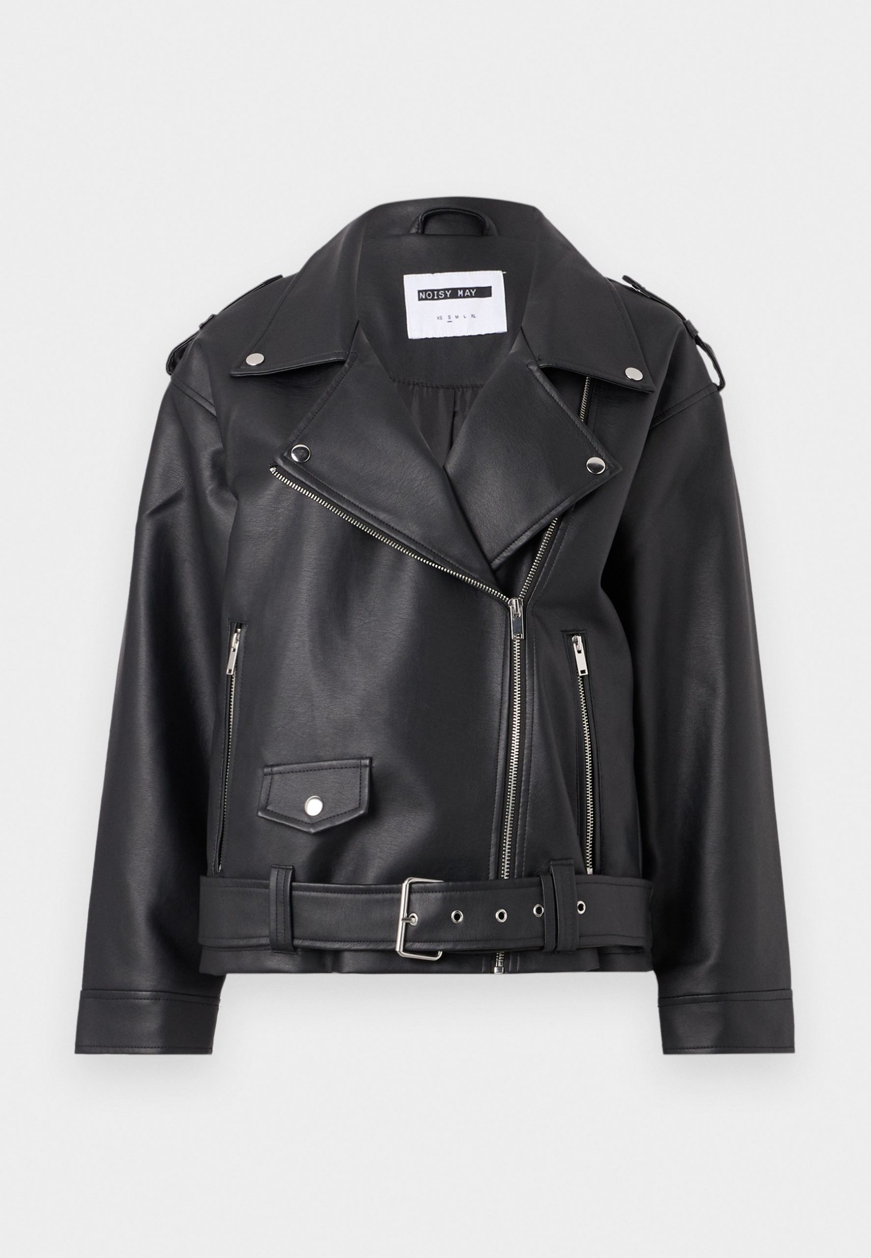 chaqueta-biker-332fvm-1.jpg Noisy May NMPAULINA OVERSIZE BIKER JACKET NOOS Chaqueta de cuero sintético black/negro Zalando.es - Imagen 1