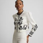Chaqueta de mujer corta lino estampado blanca Silbon Blanco · El Corte Inglés