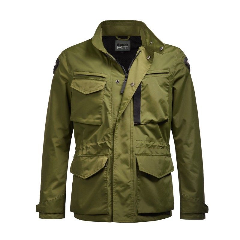 chaqueta-blauer-hombre-025ylg-1.jpg Chaqueta de Moto Blauer Ethan | Tejido Impermeable | Protecciones CE Nivel 2 | All Season | Verde - Imagen 1