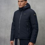 Chaqueta Reversible Blauer USA de Noepreno Ballard Azul y Beige Hombre