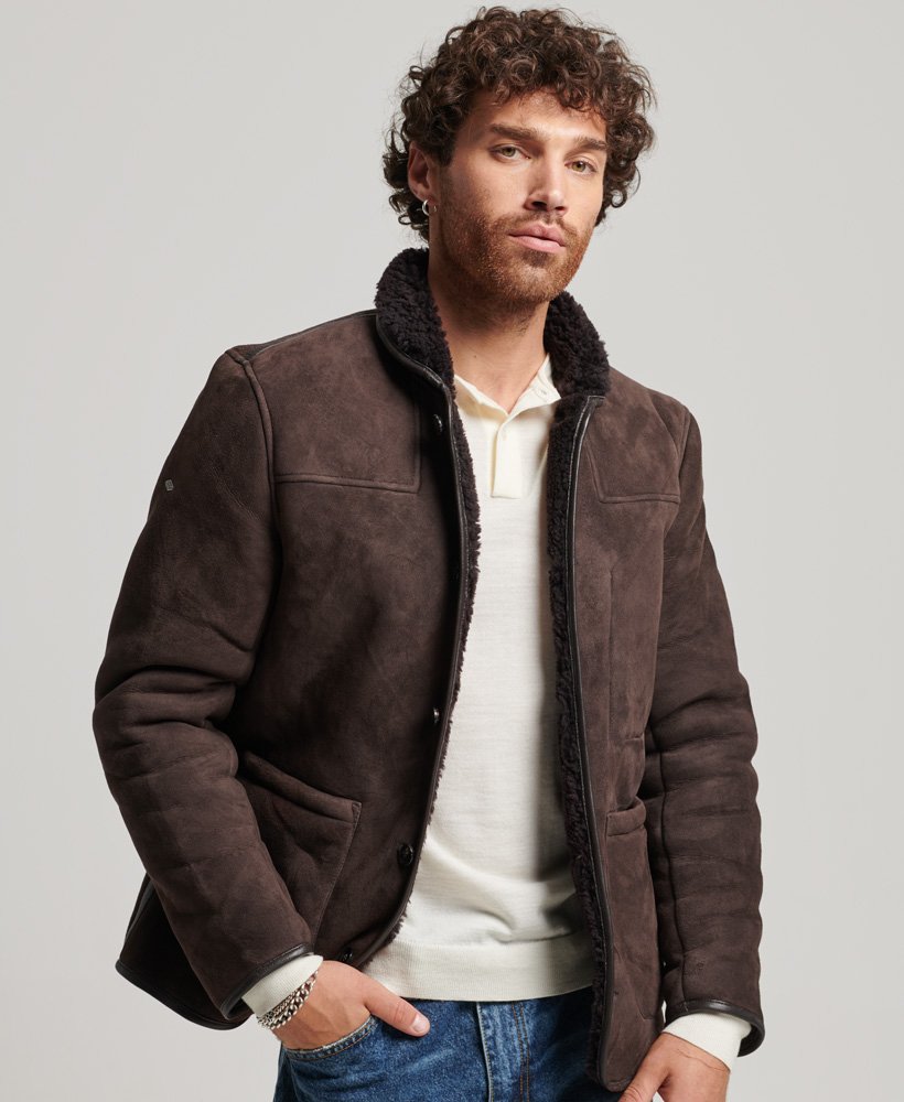 chaqueta-borrego-hombre-436blz-1.jpg Hombre Chaqueta de borrego Shearling Deck en combinado | Superdry ES - Imagen 1