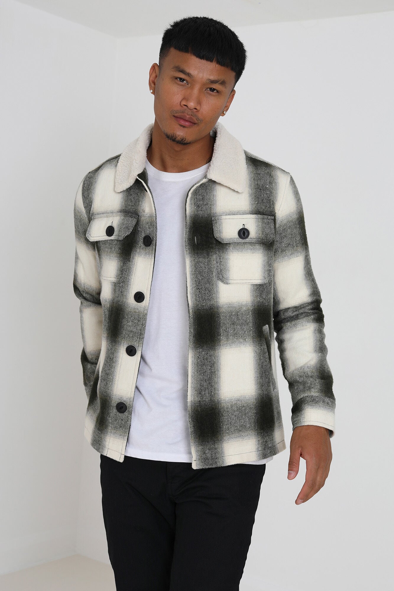chaqueta-borrego-hombre-453tqb-1.jpg Jacket Chaqueta Piel Borrego Hombre Cazadora Abrigo De Borrego Hombre Chamarra Malboro Chaqueta De - Imagen 1