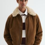 Cazadora con cuello de borreguito Marrón HOMBRE | H&M ES