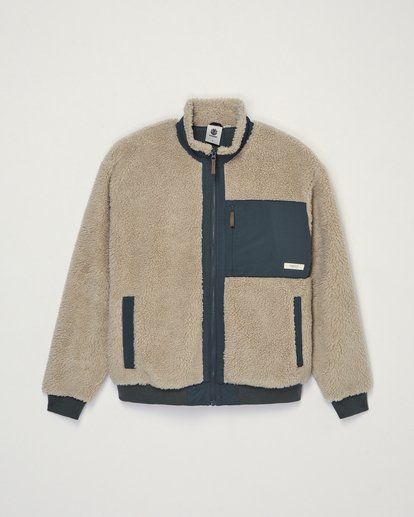 chaqueta-borrego-hombre-565gmu-1.jpg Oak Sherpa Chaqueta de borreguito Beige hombre | Element - Imagen 1