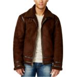Abrigo Marron Hombre Abrigo Largo Borrego Hombre Oveja Chaqueta Piel Borrego Hombre Abrigo En Piel De