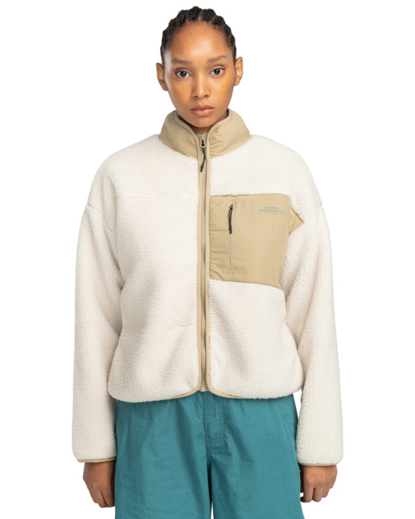chaqueta-borreguito-656igb-1.jpg Oak Sherpa W Chaqueta de borreguito Beige mujer | Element - Imagen 1