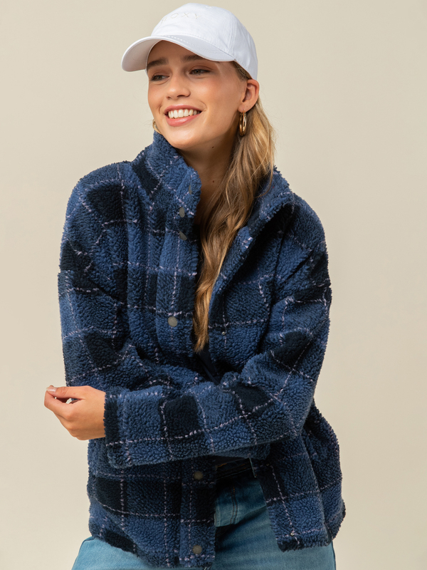 chaqueta-borreguito-755wlm-1.jpg Set Your Sights Chaqueta de borreguito para Mujer Chaqueta de borreguito Azul Mujer | Roxy - Imagen 1