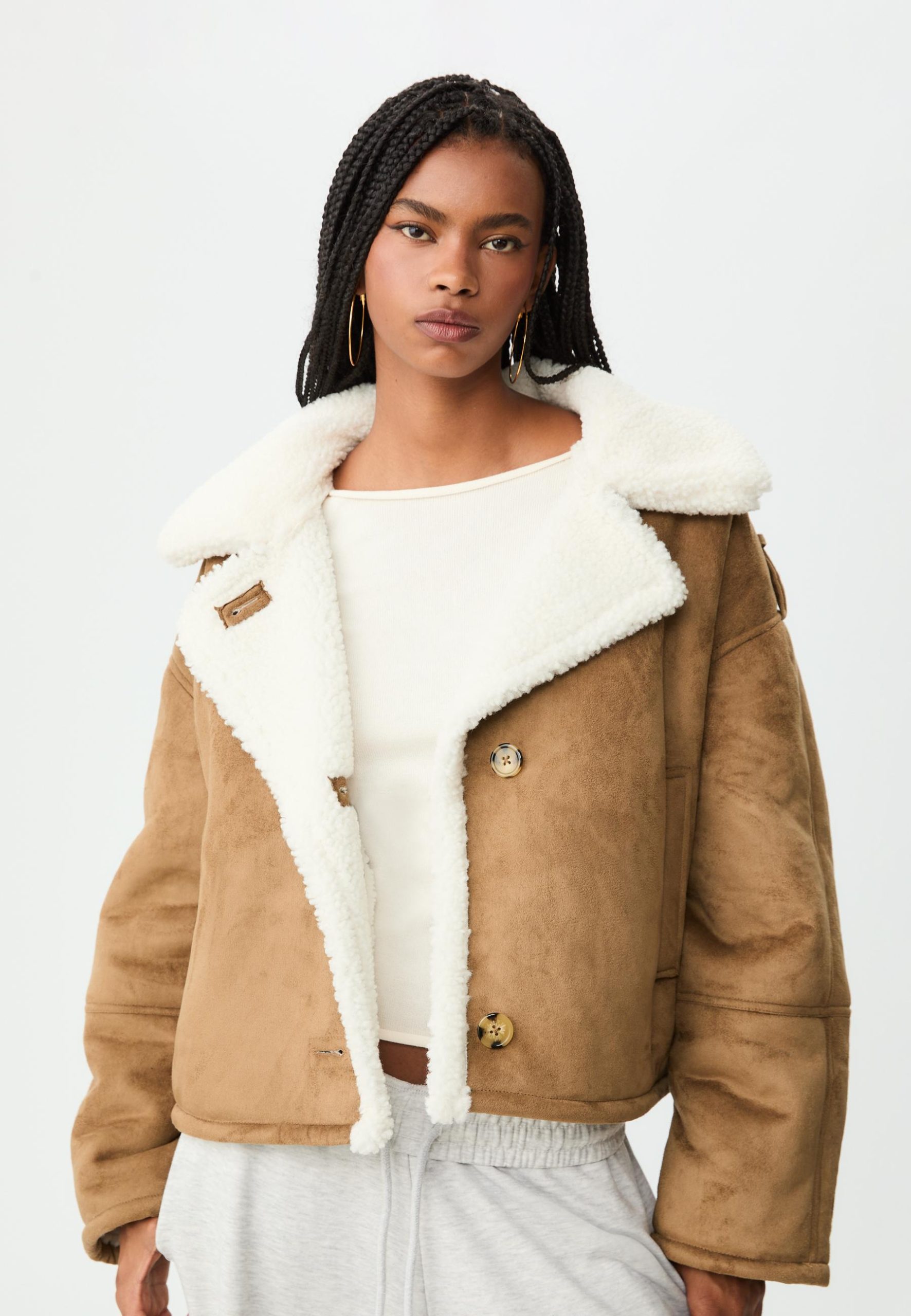 chaqueta-borreguito-892jkz-1.jpg Abrigo Corto Stradivarius Abrigo Borreguito Abrigo Acolchado Abrigos Stradivarius 2021 Ropa Frmula Joven Abrigo Borreguito El Corte Ingles Cazadora De Borreguillo Para Mujer Stradivarius España - Imagen 1
