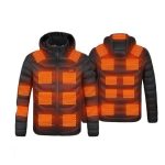 Chaqueta calefactable con 21 zonas calefactoras, calentamiento en 10 segundos L